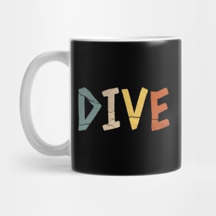 Retro Dive Vintage Diving Springboard Mug